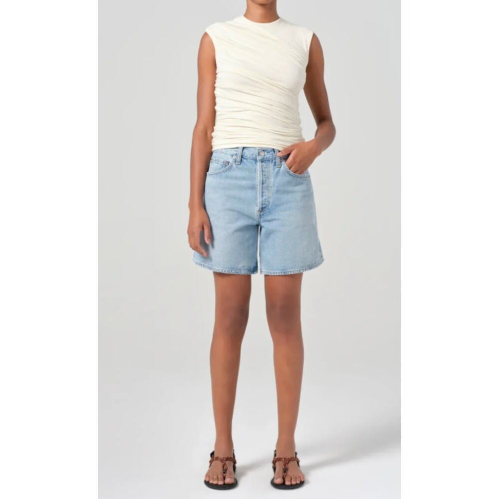Agolde Dame Short High Rise Baggy Denim Shorts size 26